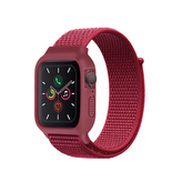 Nylonový set 2v1 pro Apple Watch 42/44/45mm,Červená