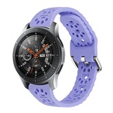 Řemínek s perforovanými pacičkami a přezkovým zapínáním 22mm,Lila