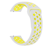 Perforovaný řemínek 22mm,Šedo-Žlutý