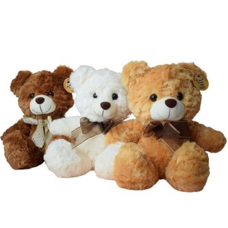 Pluszak Miś 20cm siedzący z kokardka DEEF VIC04182
