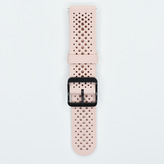 Jednobarevný řemínek s přezkou 22mm,Pískově růžová