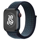 Nylonový řemínek pro Apple Watch 42/44/45/46/49mm,Černo-Modrá
