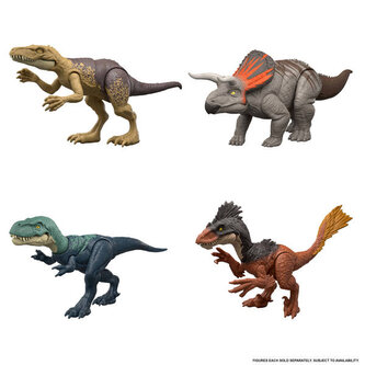 Jurassic World Atakujący dinozaur Figurka do ustawiania z funkcją ataku asortyment JGB77 WB6 Jurassic World Atakujący dinozaur Figurka do ustawiania z funkcją ataku asortyment JGB77 WB6