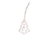Choinka zawieszka drewniana 7,5cm 2 szt