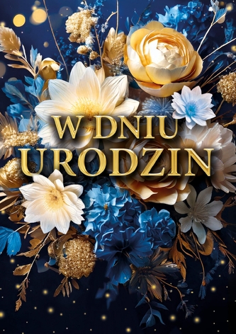 KARNET URODZINY 3D B6 Z KOP AS FL-33 NIEB FOL