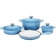 CS SOLINGEN Sada nádobí litinová Xanten 7 ks modrá CS-067502