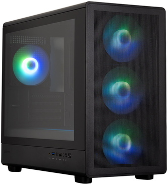 Zalman skříň M5 Black / miniT / 4x120mm ARGB fan / USB 2.0 / USB 3.0 / USB-C / mesh panel / černá Zalman skříň M5 Black / miniT / 4x120mm ARGB fan / USB 2.0 / USB 3.0 / USB-C / mesh panel / černá