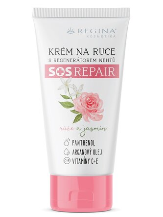 Krém na ruce s regenerátorem nehtů s růží a jasmínem | SOS Repair (50 ml) Krém na ruce s regenerátorem nehtů s růží a jasmínem | SOS Repair (50 ml)