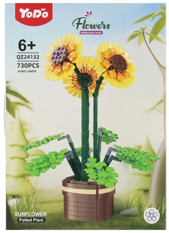 KLOCKI KONSTR KWIATY 730SZT 29X41X6 MC PUD 18