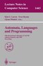 Automata, Languages and Programming