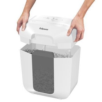 Skartovací stroj "Powershred LX25", bílá, křížový řez, 6 listů, FELLOWES 100109815 Skartovací stroj "Powershred LX25", bílá, křížový řez, 6 listů, FELLOWES 100109815