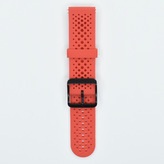 Jednobarevný řemínek s přezkou 22mm,Červená