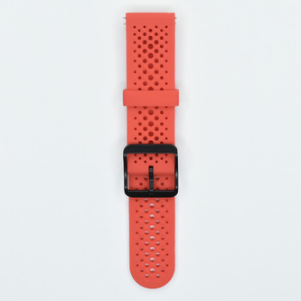 Jednobarevný řemínek s přezkou 22mm,Červená