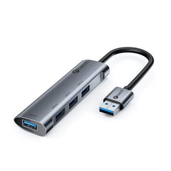 HUB USB C-tech UHB-U3-AL, 4x USB 3.2 Gen 1, hliníkové tělo HUB USB C-tech UHB-U3-AL, 4x USB 3.2 Gen 1, hliníkové tělo