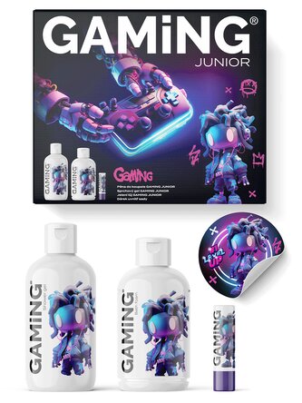 Dárkový box Gaming: Sprchový gel, Jelení lůj, Pěna do koupele + dárek Dárkový box Gaming: Sprchový gel, Jelení lůj, Pěna do koupele + dárek