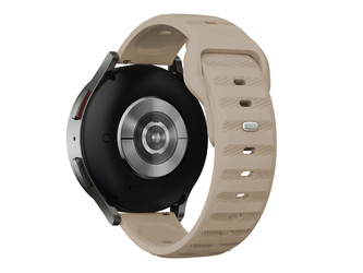 Perforovaný strukturovaný řemínek 22mm,slonová kost