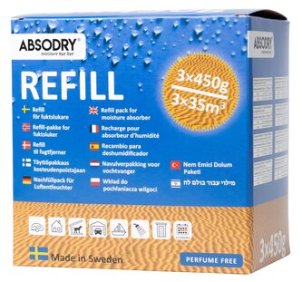 Everbrand náhradní sáčky do pohlcovače vlhkosti Absodry Maxi, 3 x 450 g Everbrand náhradní sáčky do pohlcovače vlhkosti Absodry Maxi, 3 x 450 g