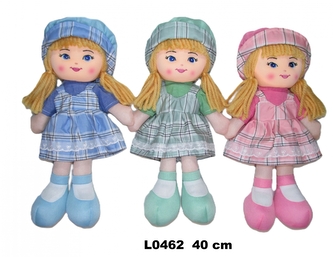 LALKA SZMACIANA 40CM SUKIENKA KRATA ZIE SA FOL