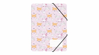 Teczka z gumką A4 PP z nadrukiem puppies BIURFOL TGN-A4-36