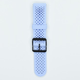 Jednobarevný řemínek s přezkou 22mm,Modro-Šedá