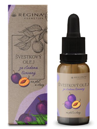 Za studena lisovaný Švestkový olej na pleť a vlasy (20 ml) Za studena lisovaný Švestkový olej na pleť a vlasy (20 ml)