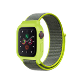 Nylonový set 2v1 pro Apple Watch 42/44/45mm,Jablečno-Šedá