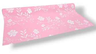 Floristická fólie design květu světle růžová