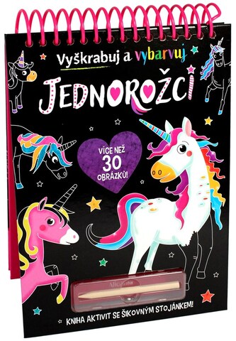 Jednorožci - Vyškrabuj a vybarvuj