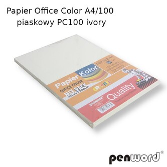 PAPIER XERO KOL A4 75G PIASKOWY OP100ARK PENW
