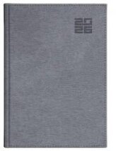 Kalendarz 2026 A5 dzienny Aluminium srebrny