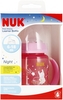 NUK Butelka 150 ml 6m  z uchwytem First Choice Night różowa 10215326