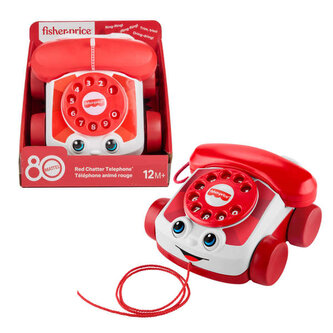 Fisher-Price Telefonik dla gadułki 80-lecie Mattel Czerwony JGG97 W2