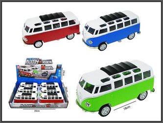 AUTOBUS MET DZWIE/SWIAT P/B 18CM VW CLASSIC 1/12