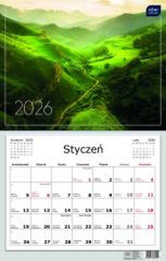 KALENDARZ JEDNODZIELNY 32X50CM WIDOK INTERDRUK FOL 1/20