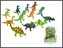 Zwierzęta gumowe z groszkiem Dinozaur 12cm HIPO A044P