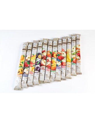 Osvěžující ovocné trubičky (Lavaš) JAHODA+JABLKO bez cukru 140g TML P0001 Osvěžující ovocné trubičky (Lavaš) JAHODA+JABLKO bez cukru 140g TML P0001