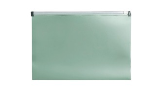 Teczka na suwak A5 PP morandi zieleń BIURFOL TSM-A5-03