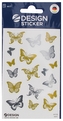 Naklejki Motyle metalic 80x160 ZWECKFORM 4417 AVERY