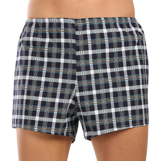 Klasické pánské trenky Foltýn vícebarevné kostky (K58) L