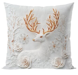 Vánoční polštář CHRISTMAS DEER 3D 40x40 cm  Mybesthome