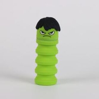 Piórnik gumowy rozkładany Hulk