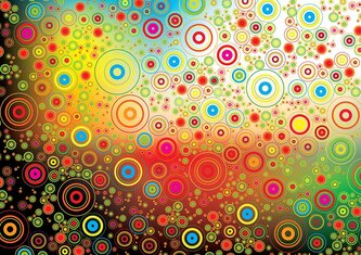 YAZZ Puzzle Abstraktní květy 1000 dílků