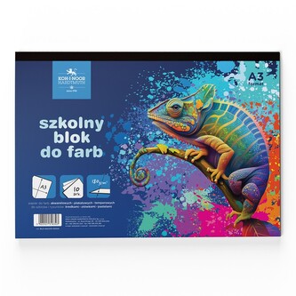 Blok do farb A4 16 kartek 180 g Kameleon KOH-I-NOOR BLO-AKA416