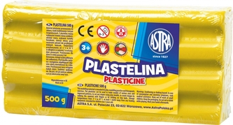 Plastelina 0.5 kg żółta ASTRA 303117003