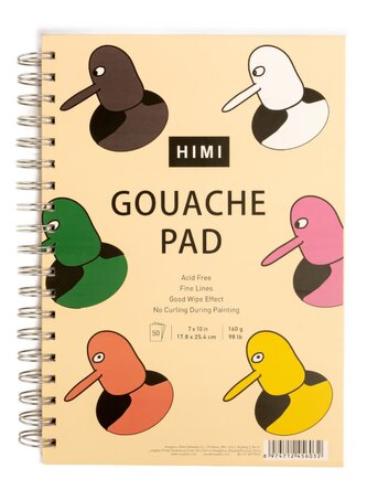 HIMI blok pro malbu kvašovými barvami – 18 x 25 cm – 50 listů
