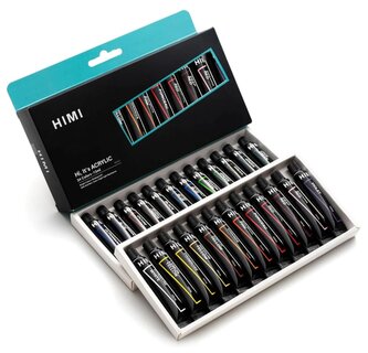 HIMI akrylové barvy Set - 24 x 12 ml