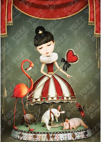 YAZZ Puzzle Dívka od kolotočů 1000 dílků