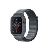 Nylonový set 2v1 pro Apple Watch 42/44/45mm,Šedo-Stříbrná