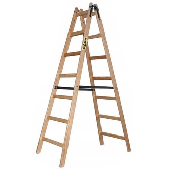 Dřevěné malířské štafle 2x7 stupňů oboustranné DRABEST DREW 2x7 PRO