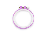 Vyšívací kruh plastový - 1 ks - 1 (Ø8,5 cm) fialová